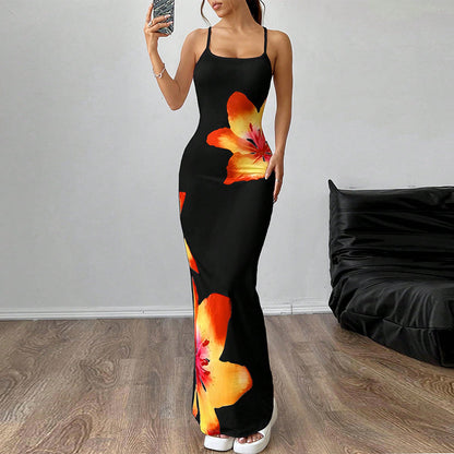 Sling Dress Skinny Sheath One-step Skirt