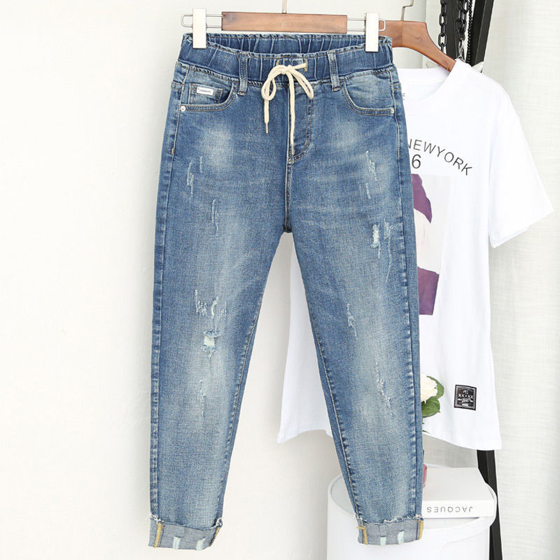Oversized Jeans Women's Loose High Waist Harem Pants